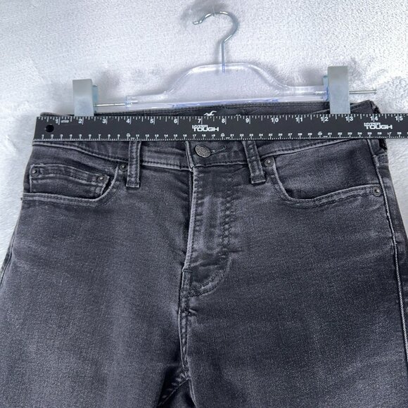 Hollister Super Skinny Jeans Womens Size W29X32L Advanced Stretch Mid Rise Black - Picture 8 of 13